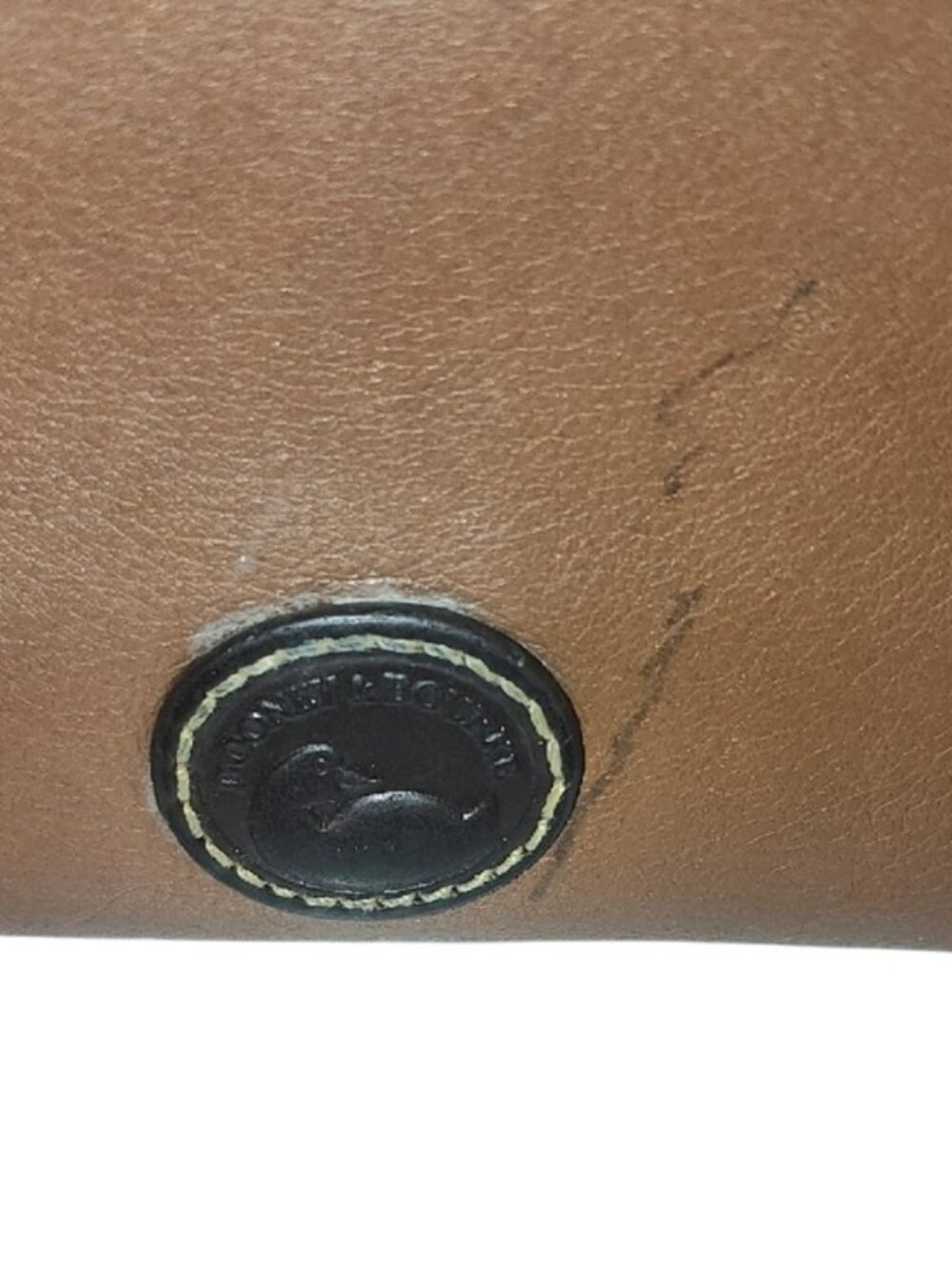 Dooney & Bourke Tan Leather Zip Wallet Clutch GUC - Picture 2 of 6